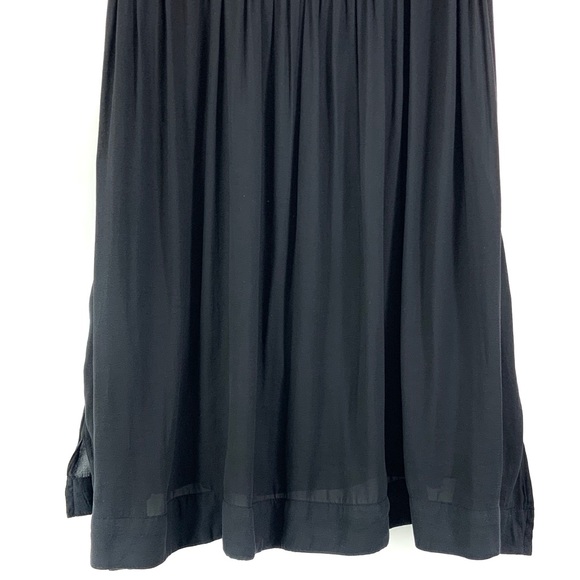 FREE PEOPLE Black Tank Top V-Neck Flowy Sleeveless Loose Fit Top Small H3 - Picture 5 of 7